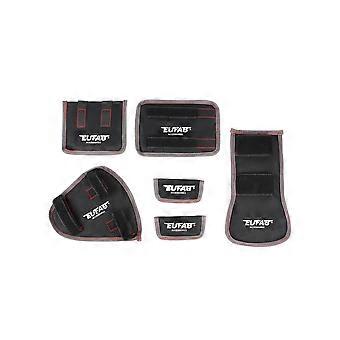 6-piece bicycle transport protection set with Velcro closures.