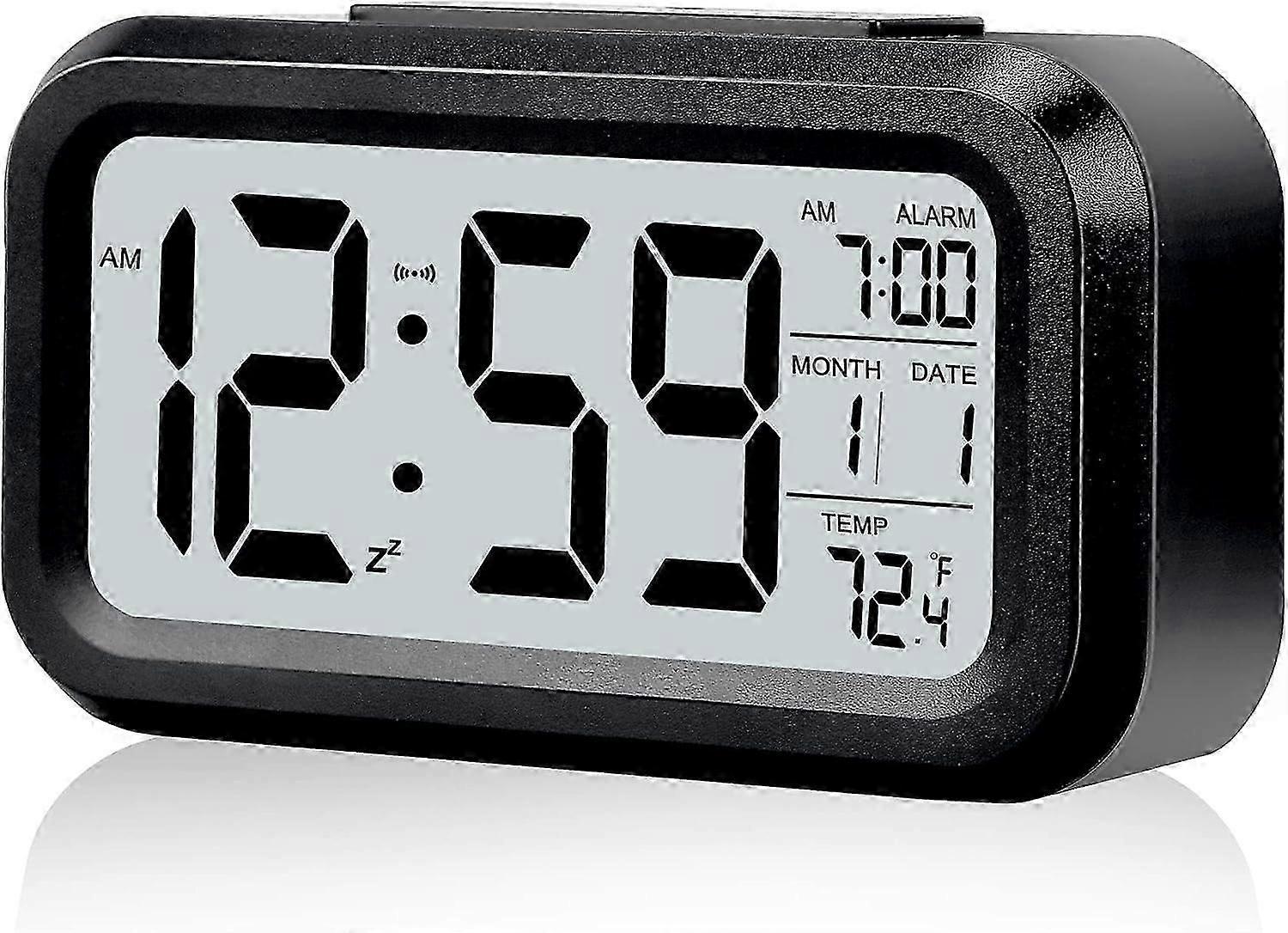 Compact Digital Alarm Clock With Snooze