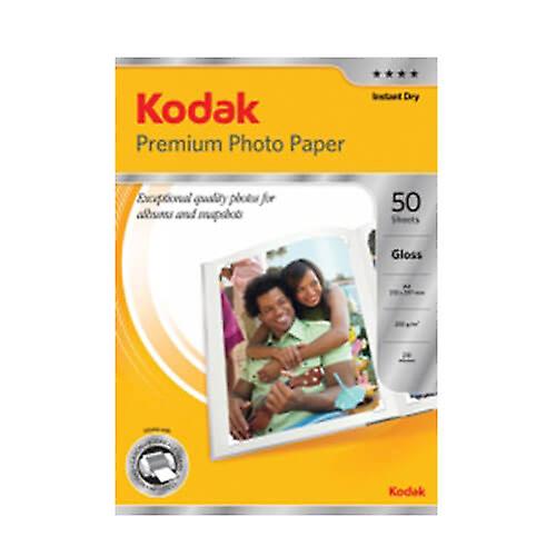 Kodak Premium Brilliant Photo Paper A4 50pk Instant Dry No Smearing No Smudging