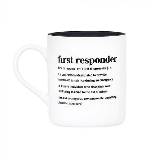 FIRST RESPONDER Defined High Quality Stoneware Caption Mug Capacity 590mL