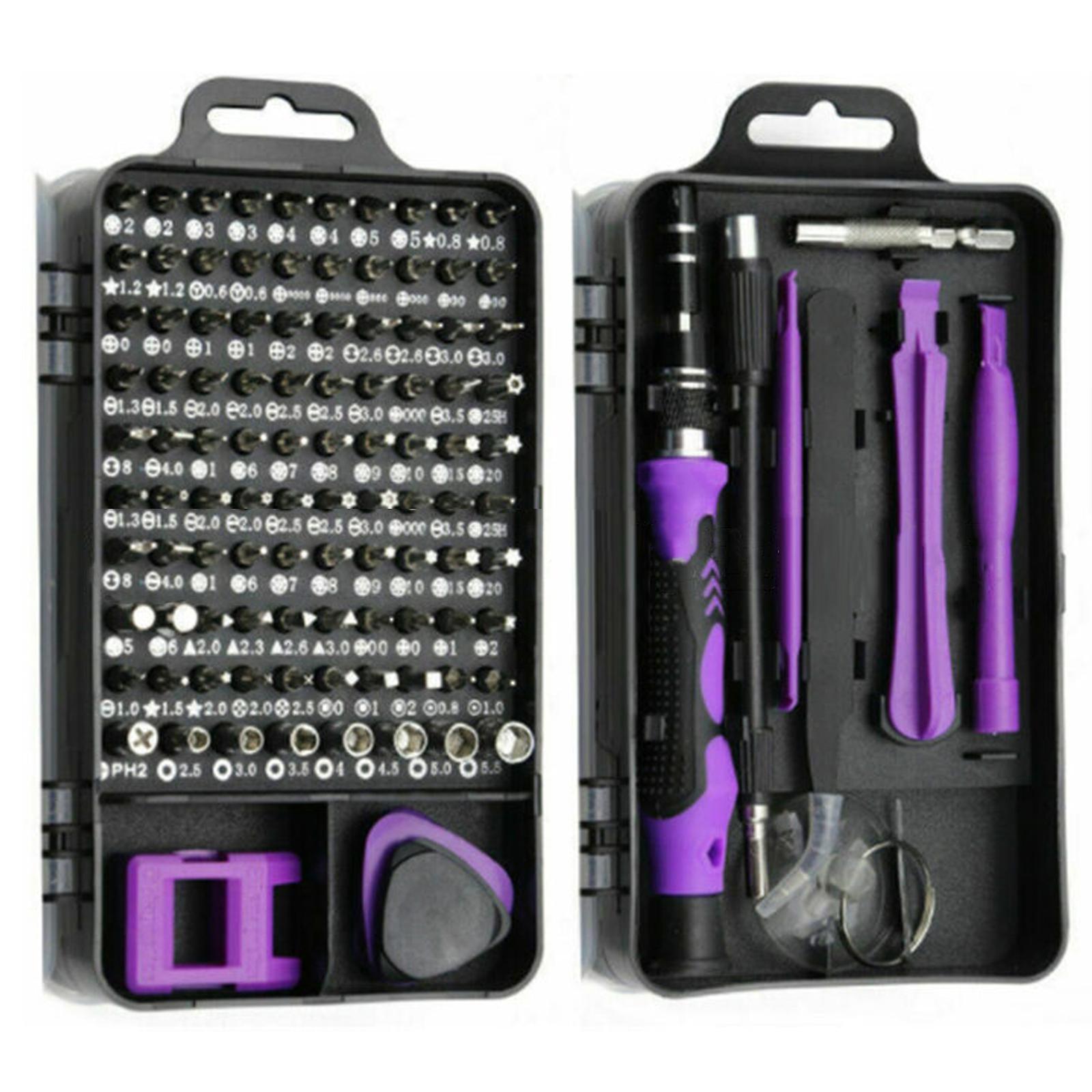 115 in 1 Hand Tool Notebook Repair Tools Durable Creative Red Blue Surdy Plasic Lightweight And Compact Design Screwdriver Bits
