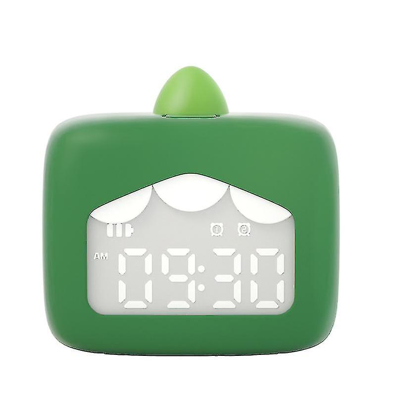Rechargeable Mini Smart Digital Green Alarm Clock