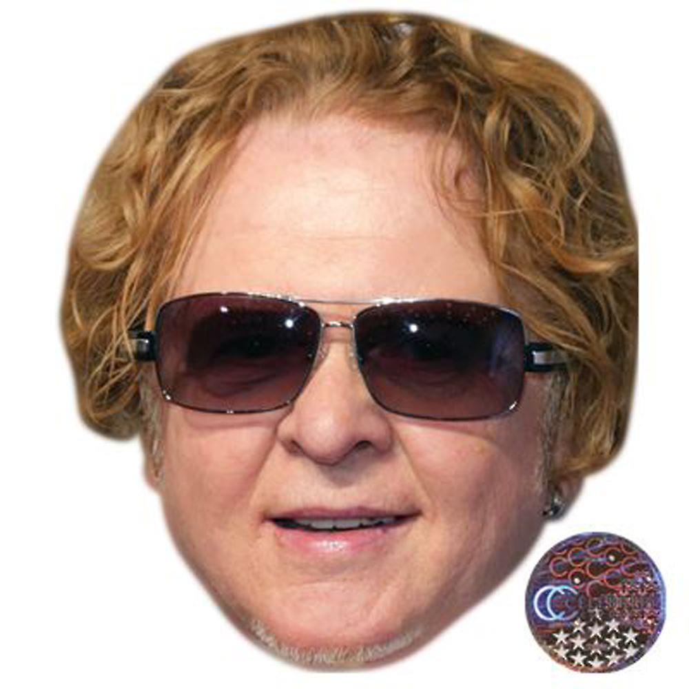 Mick Hucknall Celebrity Mask, Flat Card Face