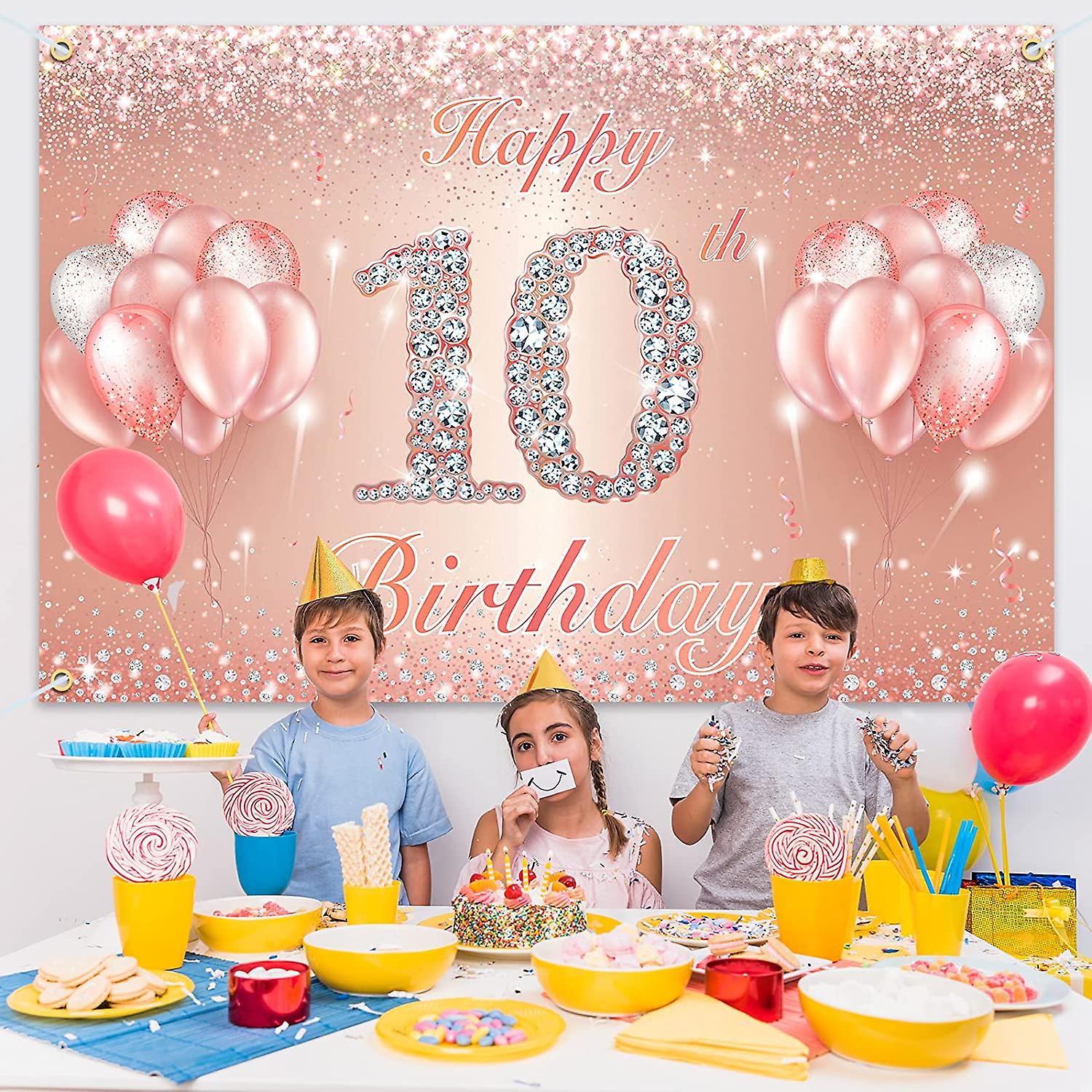 Justice League Girls Happy Birthday Banner - 6ft Decorative Banner For Superhero Themed Parties - View #9