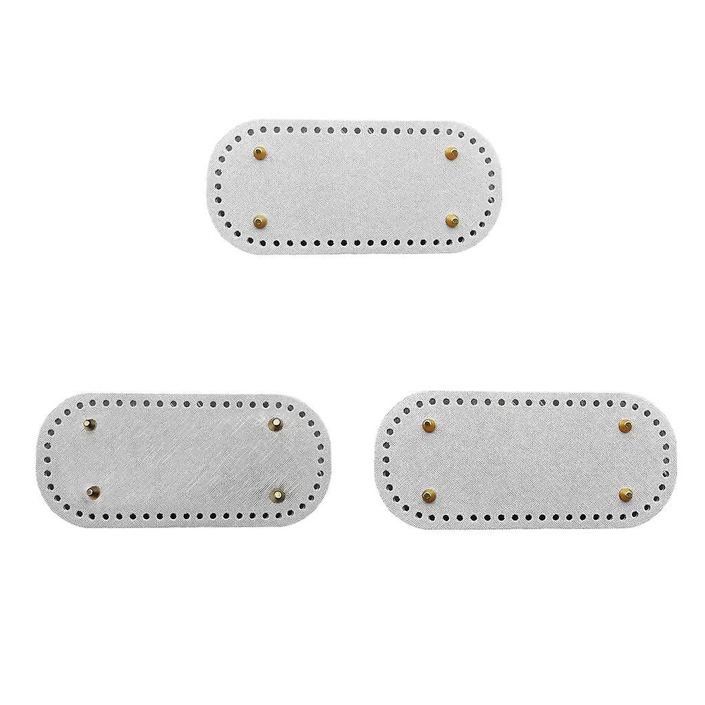 Leather DIY Bags Bottom Mat Pad Insert Replacement  White Deep Gray Silver