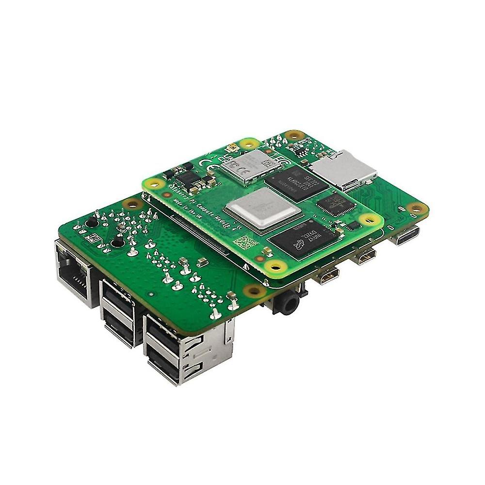 Cm4 To Pi4b Adapter Board For Raspberry Pie Cm4 Module To 4b Adapter 4-way Usb2.0 Rj45 Ethernet Por