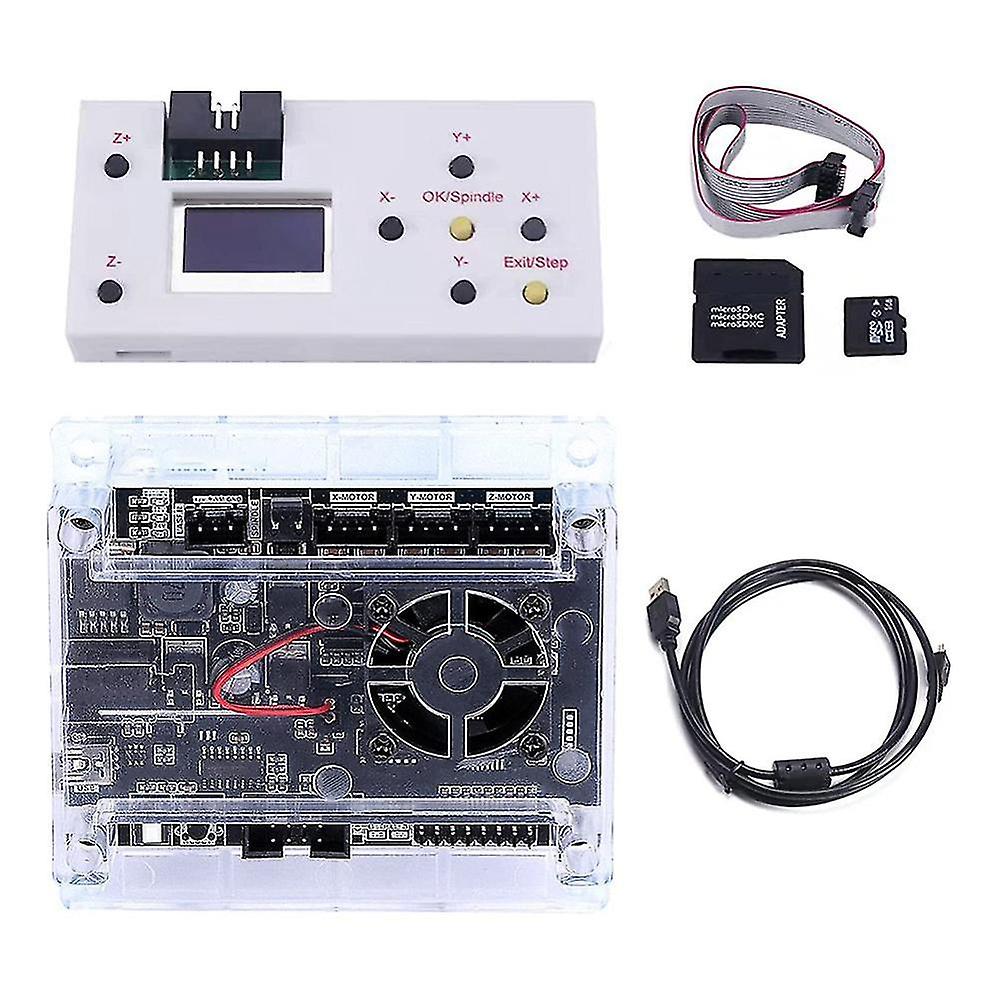 3 Axis Grbl 1.1f Usb Control Board With Offline Remote Hand Controller For 1610/2418/3018-pro Engra