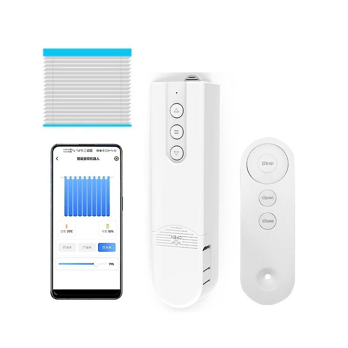 Tuya Smart Blind Motor+solar Panel Bluetooth Automatic Electric Roller Shutter Shadows Lifting Curt