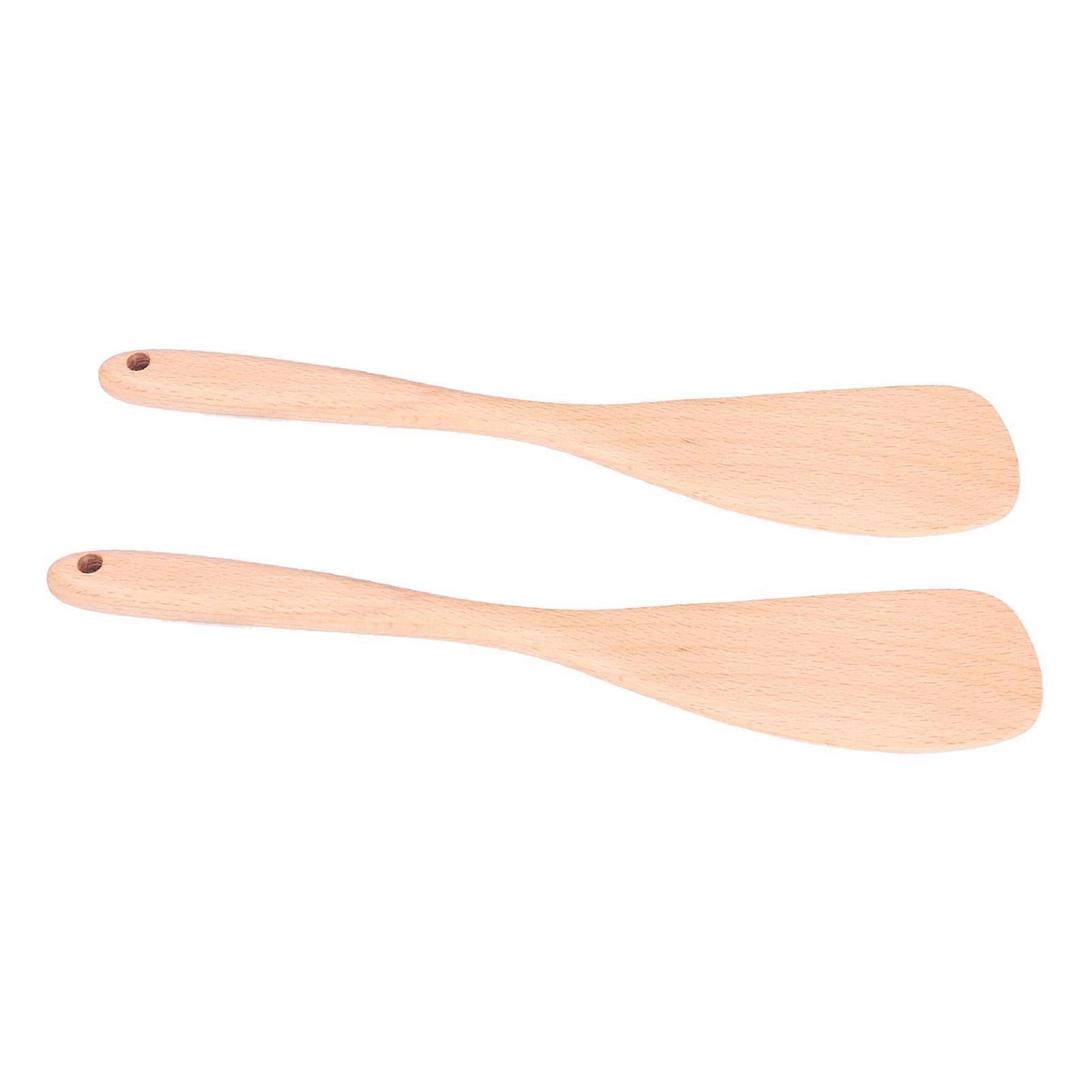 Wooden Spatula Beech Long Handle Hanging Hole Kitchen Utensils Kitchenware for Cooking