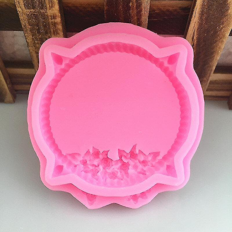 Cake Pans Molds New Petal Mirror Shape Drop Glue Mold 2pcs