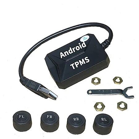 Android Tpms Tire Pressure Monitoring System Spare Wheel Internal External Sensor Usb Tmps For Car Radio Dvd Player