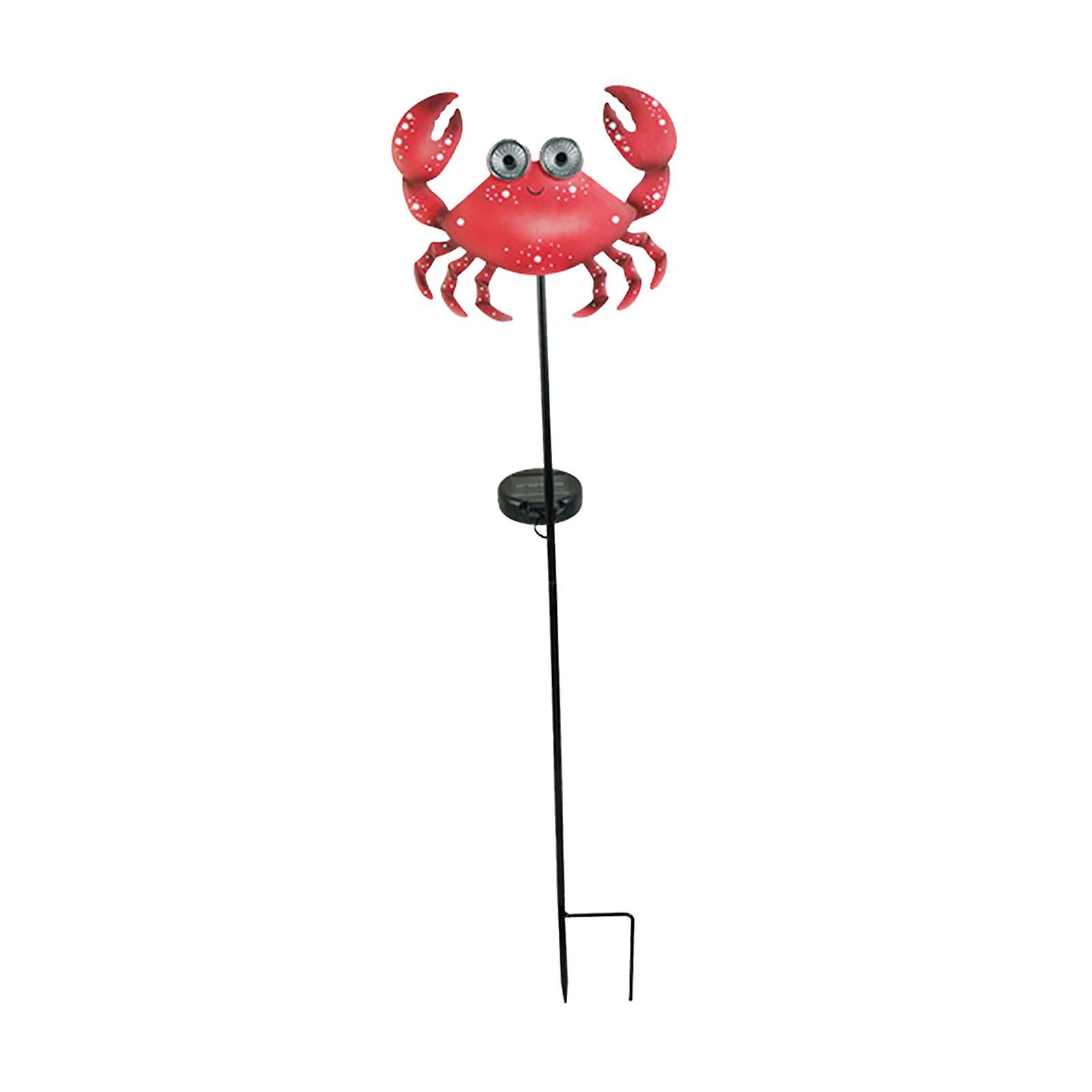 Solar Powered LED Garden Lights Lawn Stake Light for Fence Courtyard Holiday Crabs