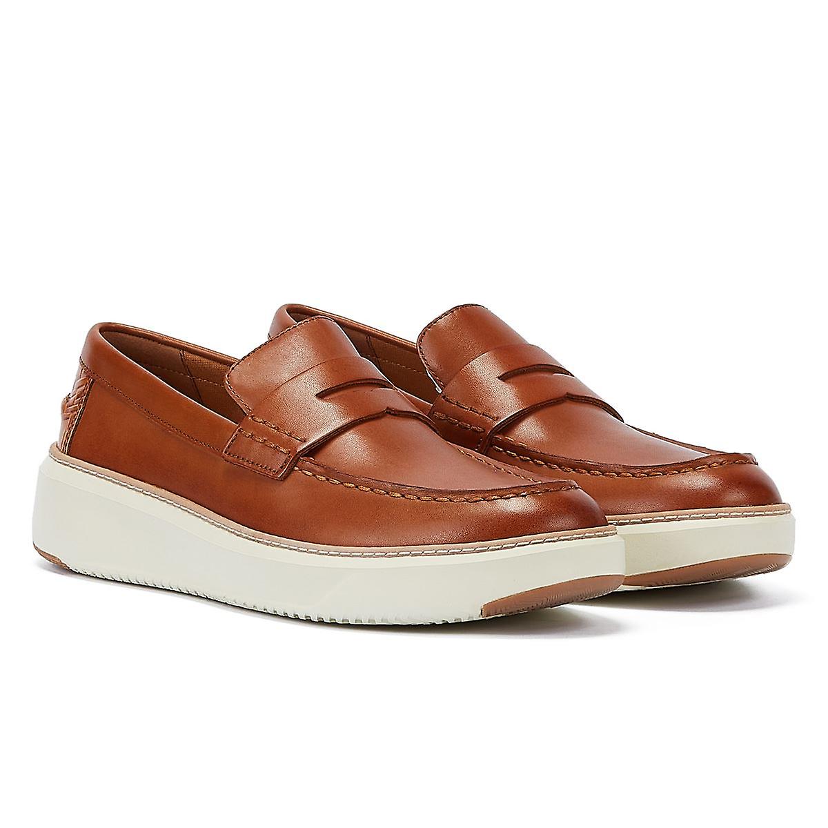 Cole Haan Topspin Leather Men's Tan Loafers