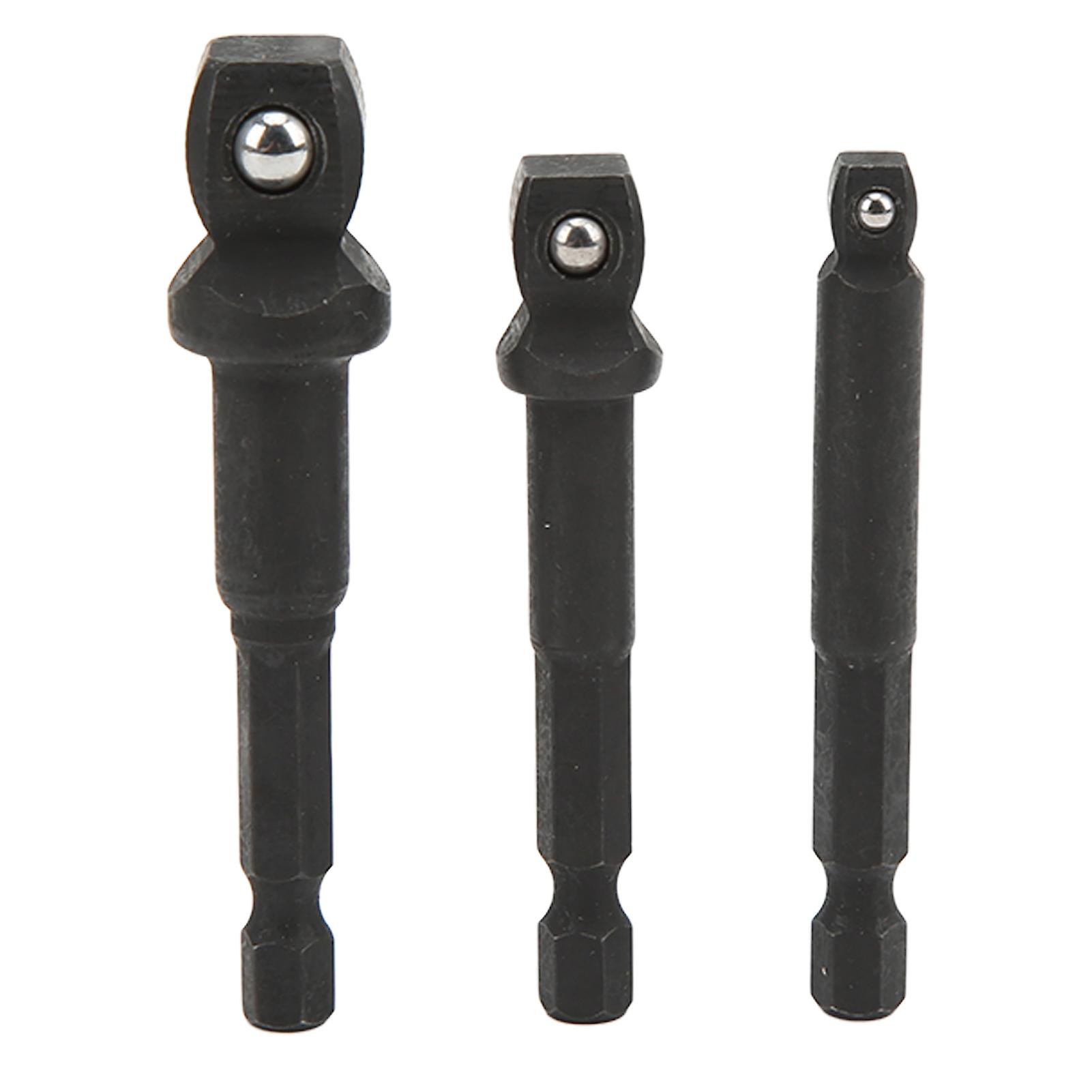 Versatile Impact Grade Socket Adapter Set For Precision Socket Installation, Universal 1/4in Hex Shank, High Strength Chrome Vanadium Steel, Compact