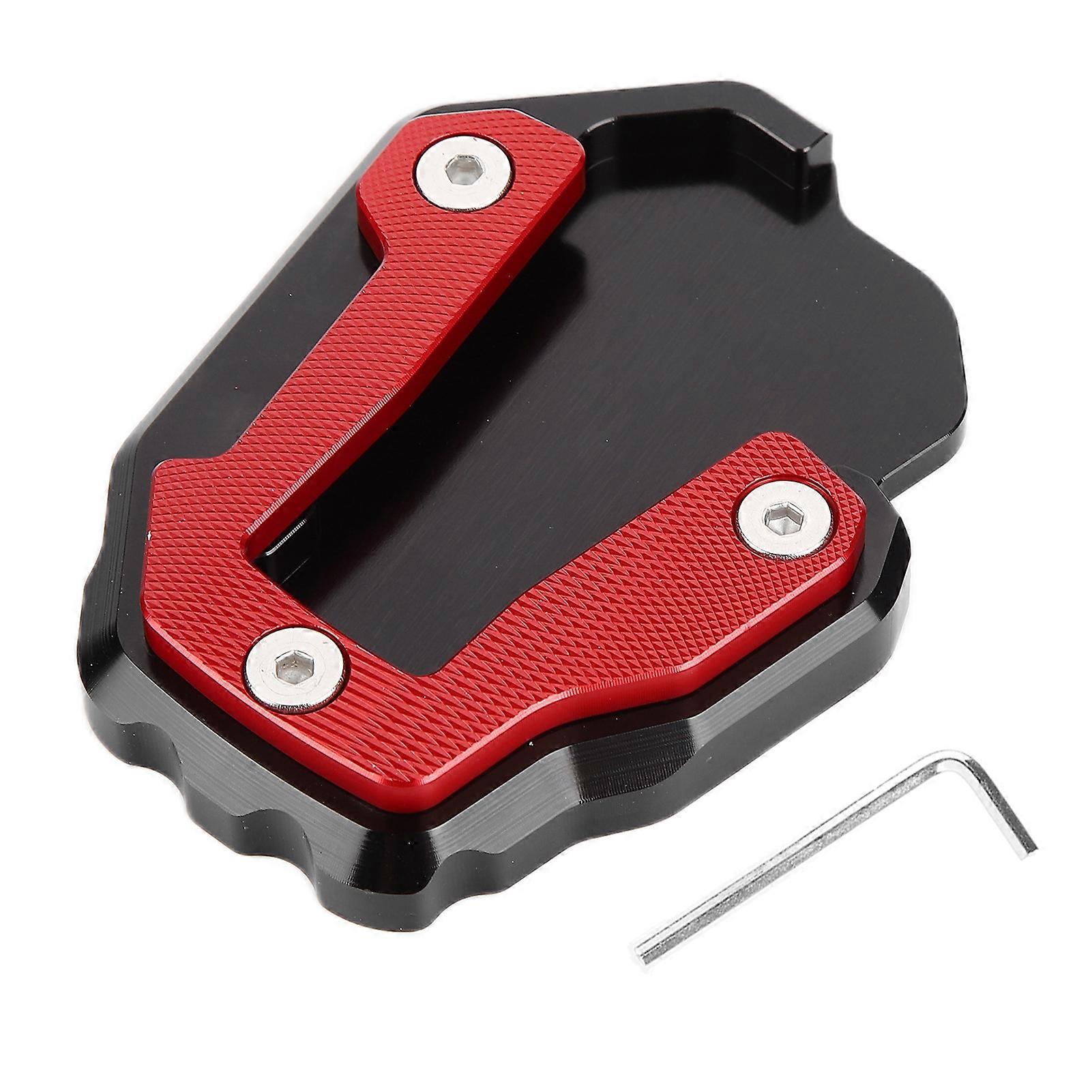 Motorcycle Aluminum Alloy Kickstand Extension Pad Support Plate Replacement for CRF1100L Africa Twin 2019-2021 Red