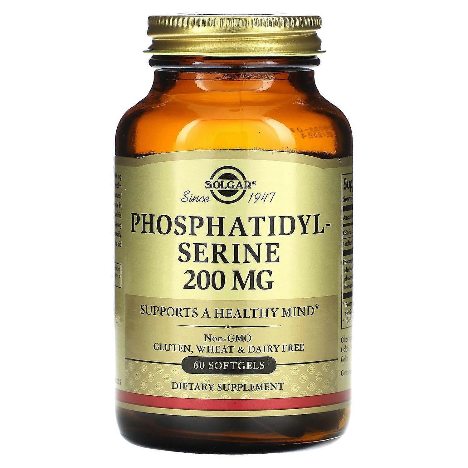 Solgar , Phosphatidylserine, 200 Mg, 60 Softgels