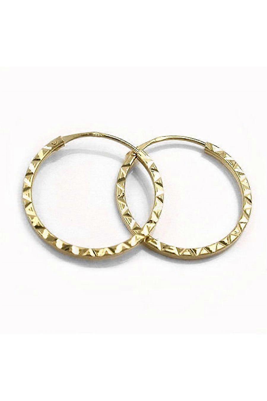 Hoop Earrings 15mm 9k Gold - Gl430040