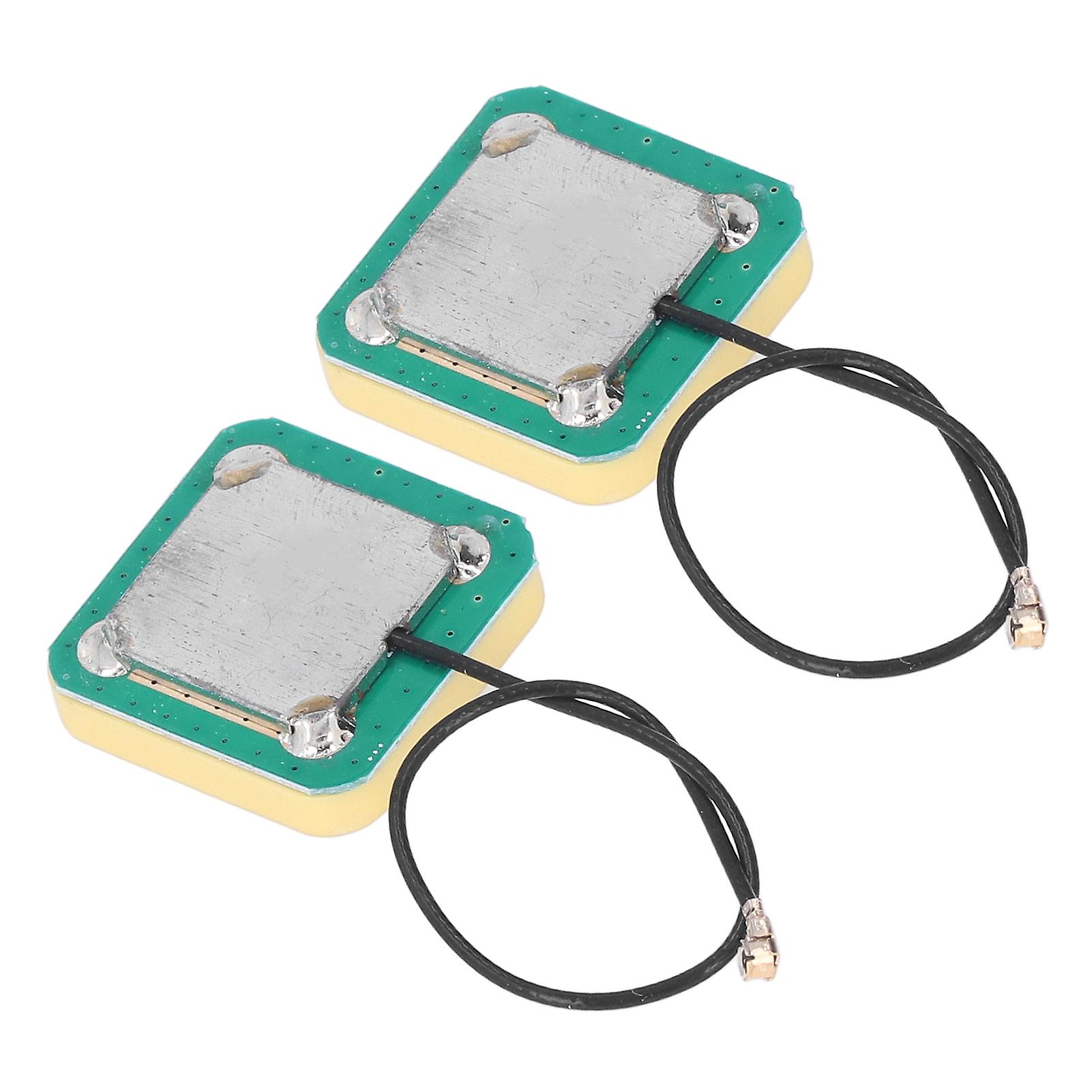 2Pcs GPS Ceramic Antenna Positioning BD 2 Frequency Built in Active 28DBi High Gain Module