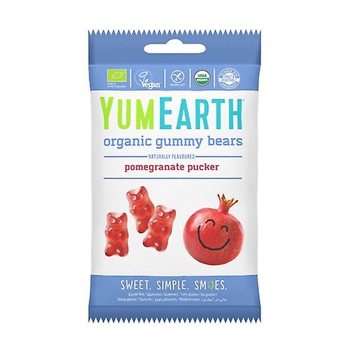 Organic Granada Flavor Bears 50 g (Pomegranate)