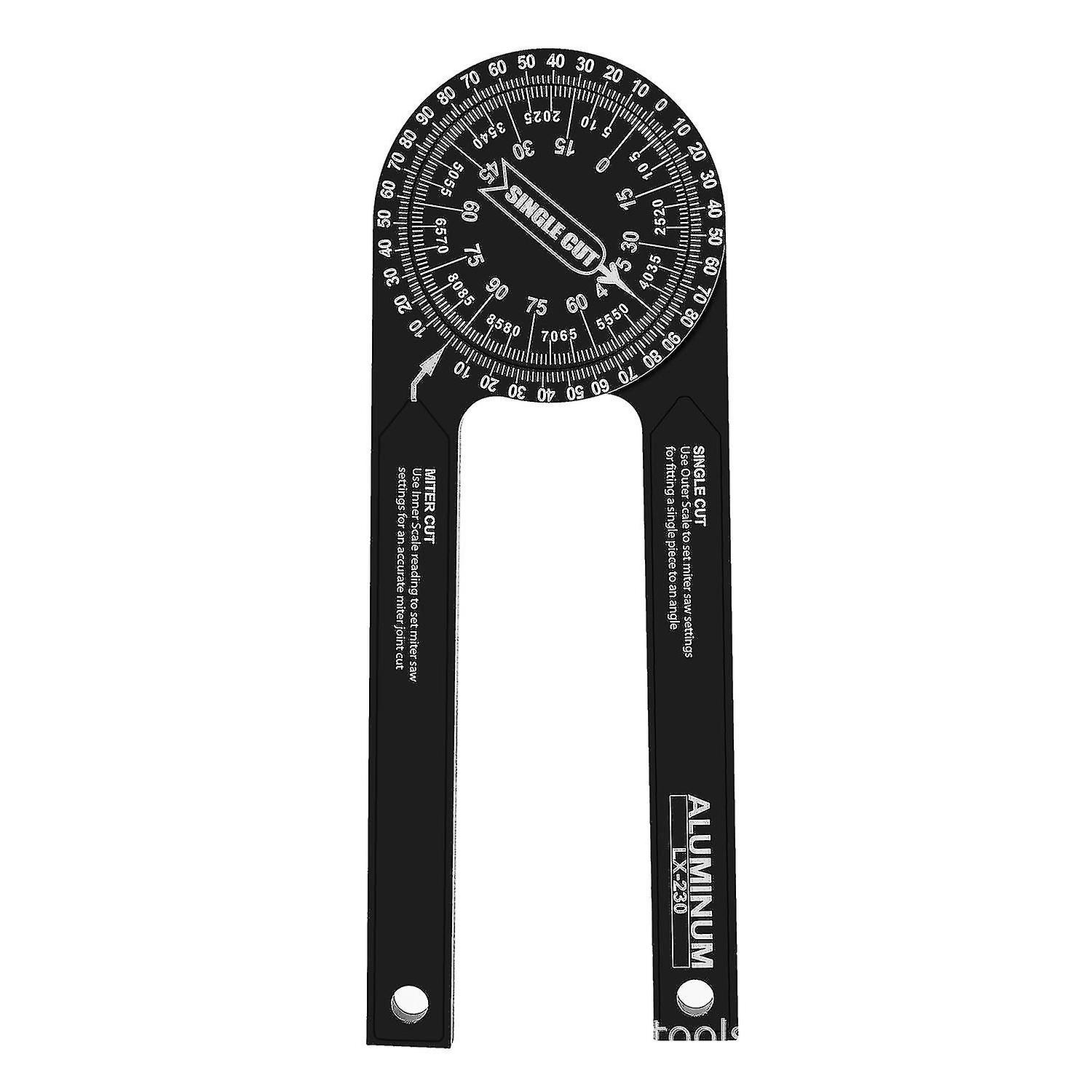 Miter Saw Protractor- 7" Aluminum Angle Finder with Precision