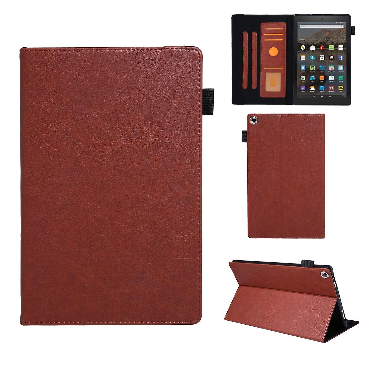 Leather Tablet Case For Amazon Kindle Fire HD10 2017/2019