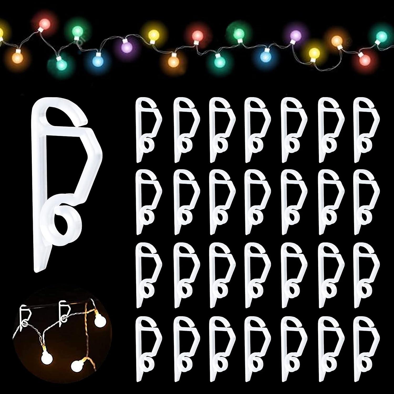 Set of 100 Gutter Hooks, Garland Hook for Hanging Christmas Garlands on Gutters, Hooks for Christma