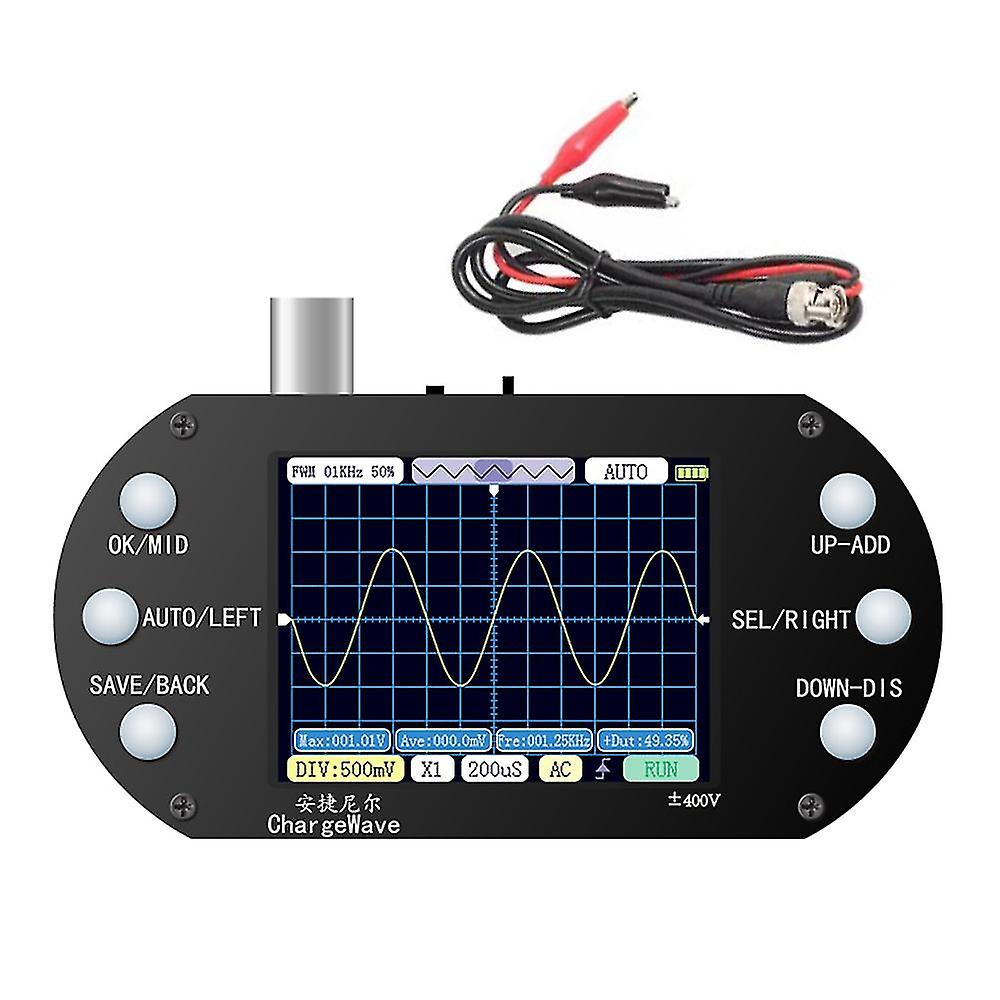 Handheld Oscilloscope 320*240 Resolution 2.4inch TFT Display 2.5MHz Sample Rate 500KHz Bandwidth Osc