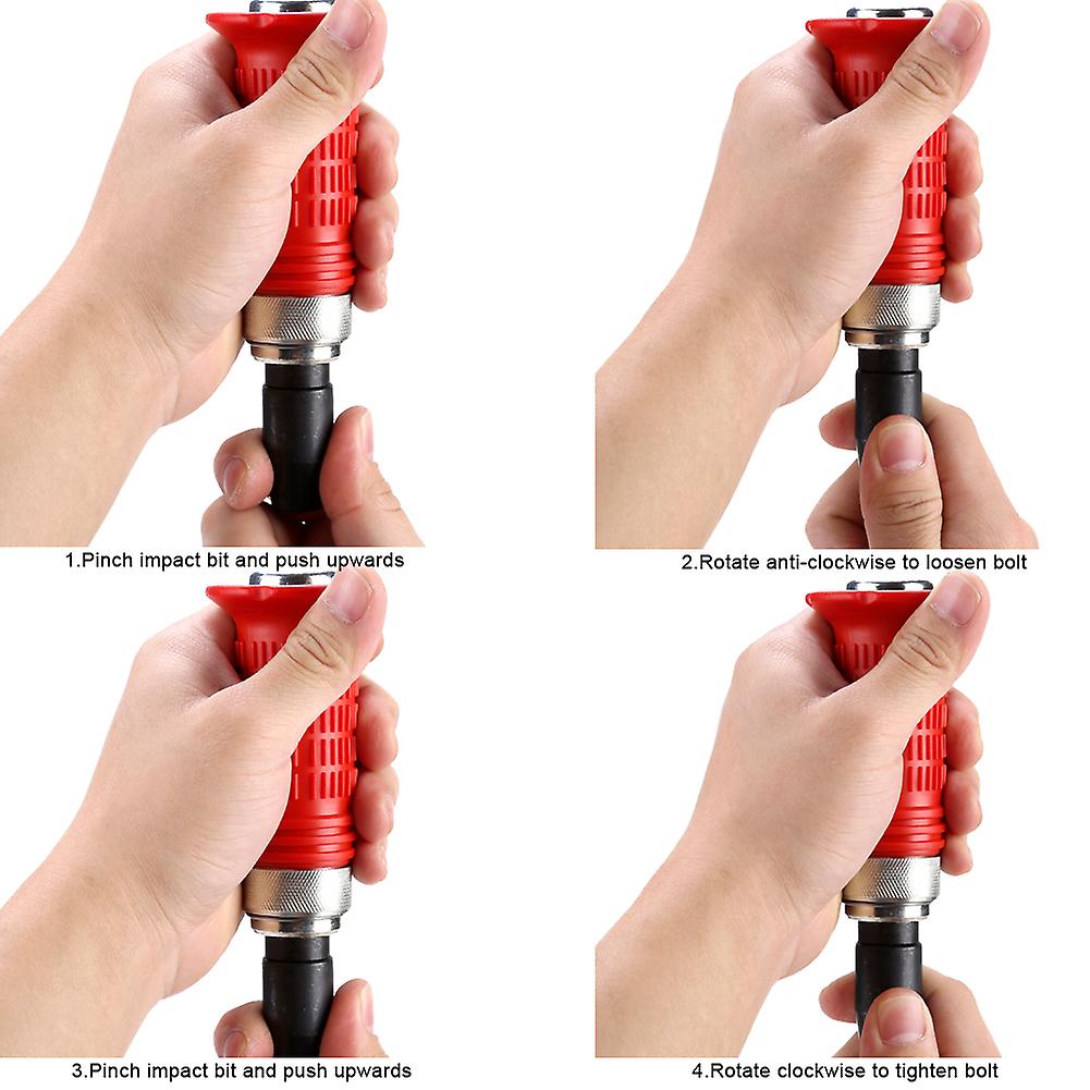 7pcs Set Multi functional Heavy Duty Impact Screwdriver Bits Kit with Case