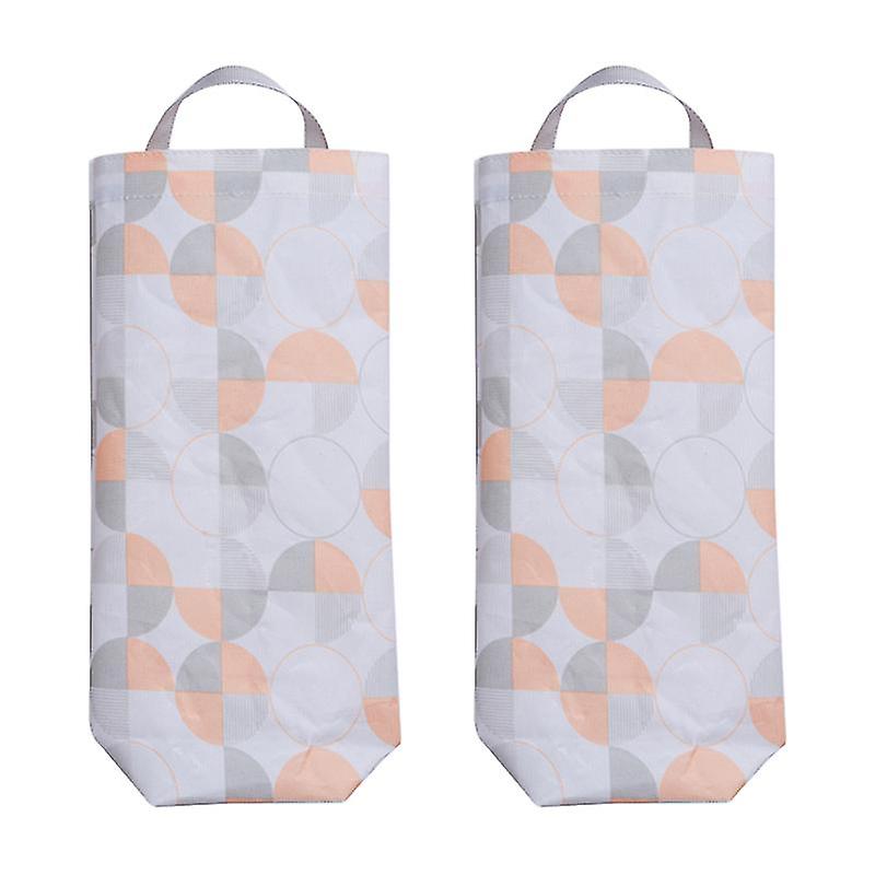 2pcs Oxford Cloth Trash Bag Storage Pouch