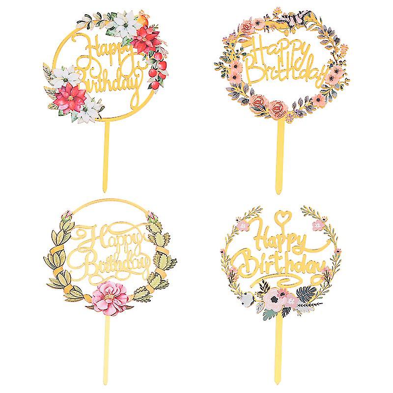 4pcs Cake Decorations