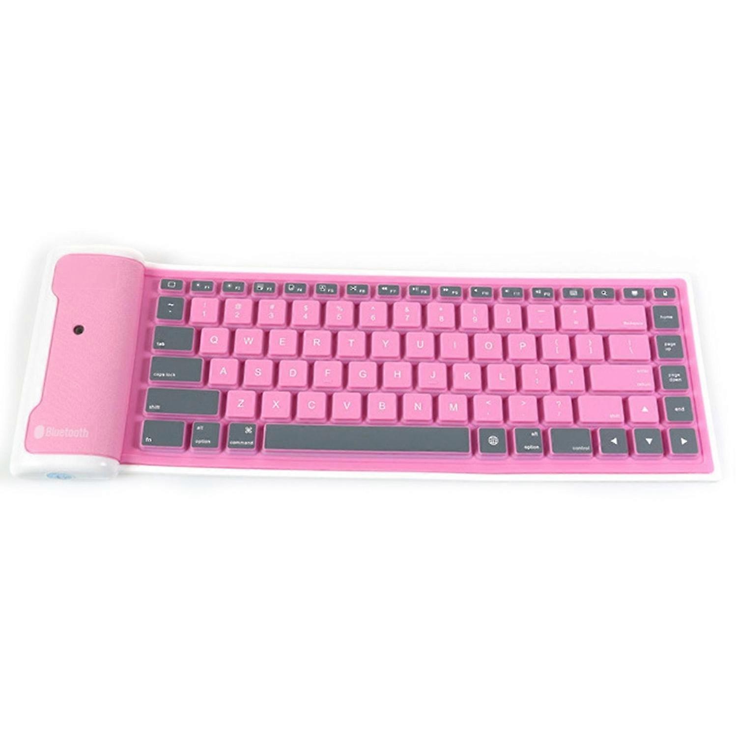 87 Keys Universal Foldable Wireless Soft Silicone Keyboard for Phone/PC/Tablet