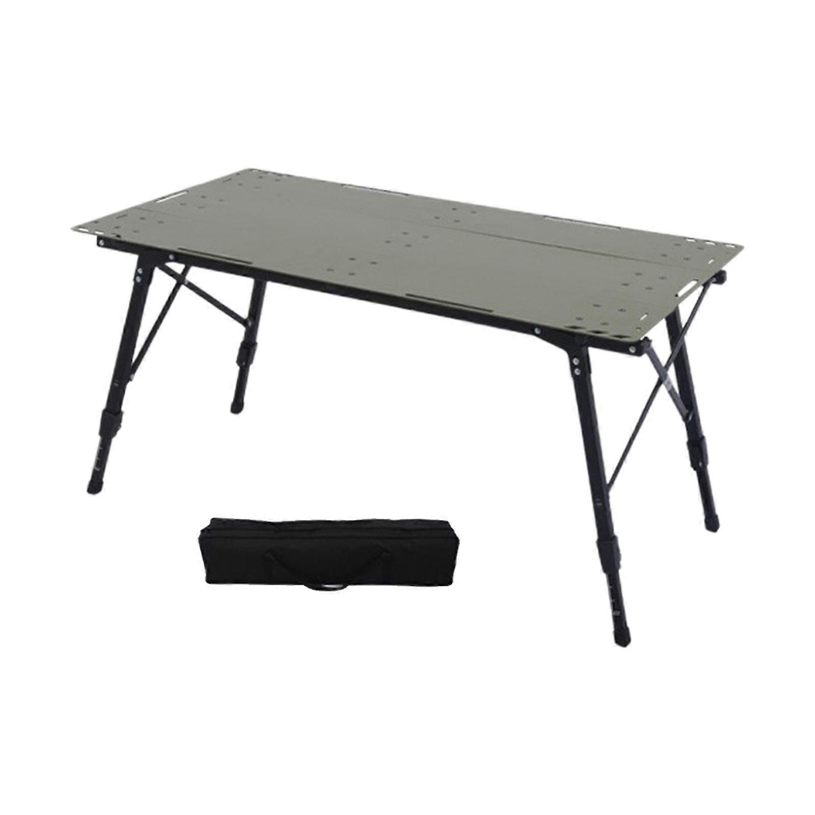 Camping Table Portable Camping Folding Table for Backyard Travel Backpacking black