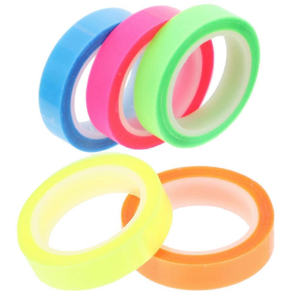 5 Rolls of Transparent Reading Tapes Adhesive Sentence Highlight Tapes for School Office