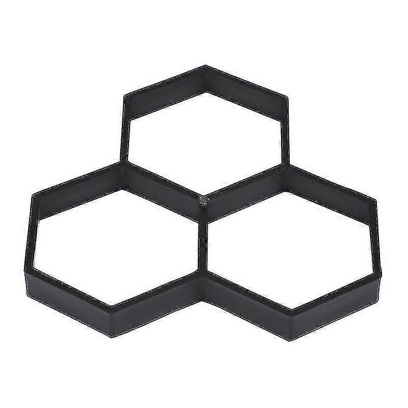 1pc Plastic Diy Path Maker Pavement Mold Reusable Concrete Cement Mold--