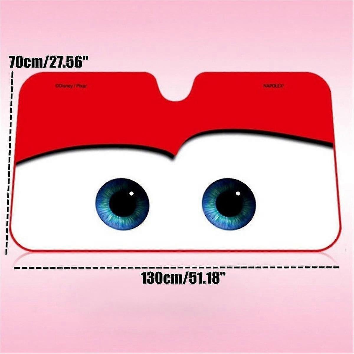 מעולה חדש 6 צבעים עיניים צורה רכב שמשיה מחוממת שמשה קדמית קריקטורה כיסוי שמשה שמש אוטומטי כיסויי רכב הגנה סולארית לרכב