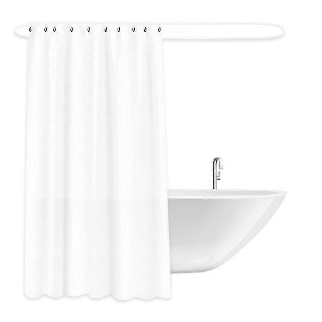 PEVA Plastic Shower Curtain Liner Mildew Resistant Shower Liner with 12 hooks