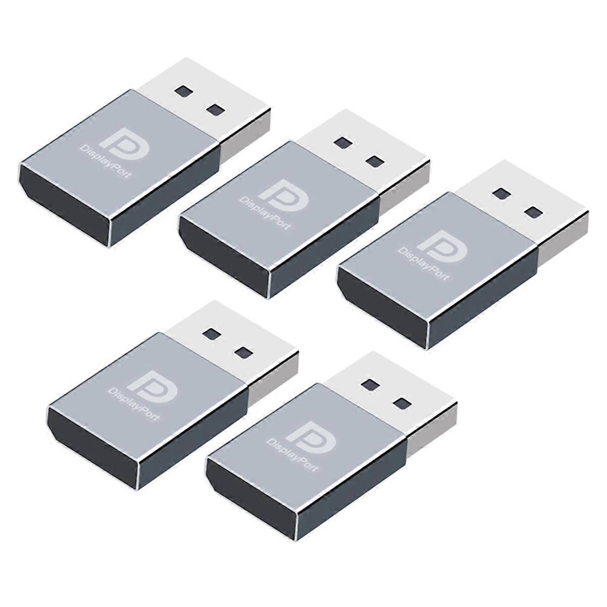 5Pcs 4K Displayport Dummy Plug DP Virtual Display EDID Headless Ghost Emulator Grafikkort Juksemaker EDID-skjerm jukse