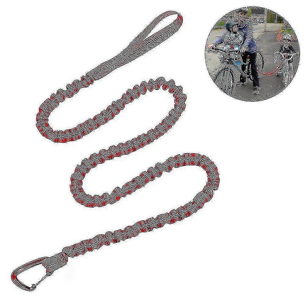För barn Cykel Bogserrep - Elastisk Cykel Dragrem Cykel Bogsering Rep Twin
