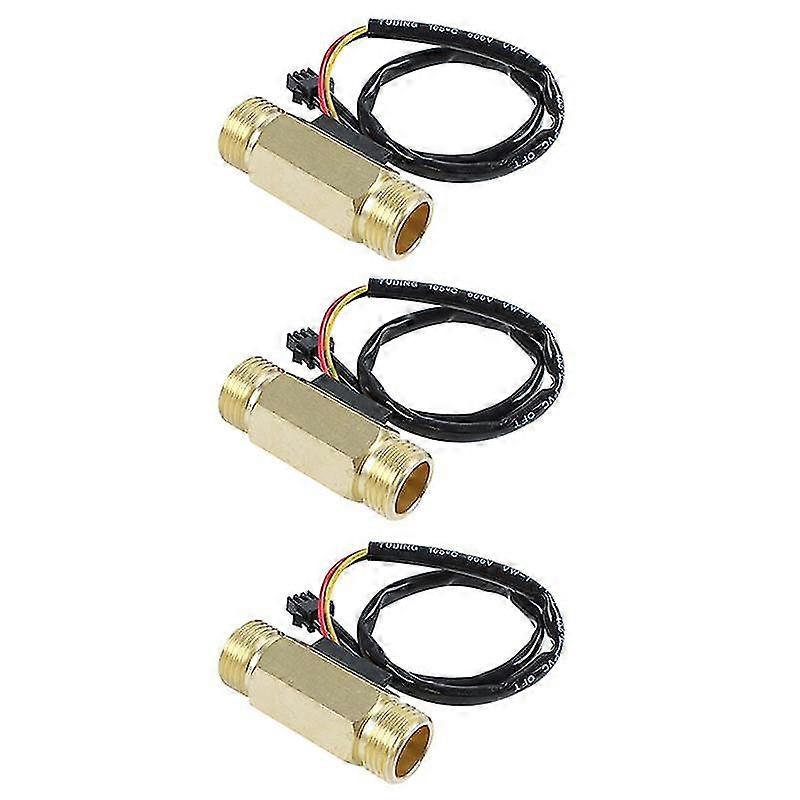 3x 1/2pt Water Flow Sensor Switch Control Meter Flowmeter 1.5-30l/min
