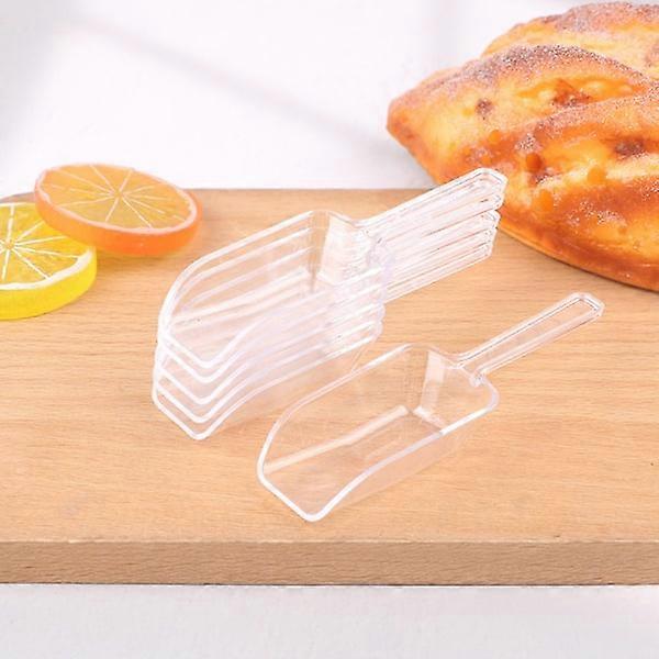 6 pcs Mini plastic scoops Transparent ice scoop for sweets Transparent