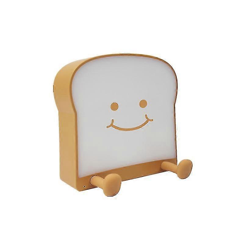 Led Toast Bread Night Light With Rechargeable And Timer Portable Bedroom Bedside Lamp