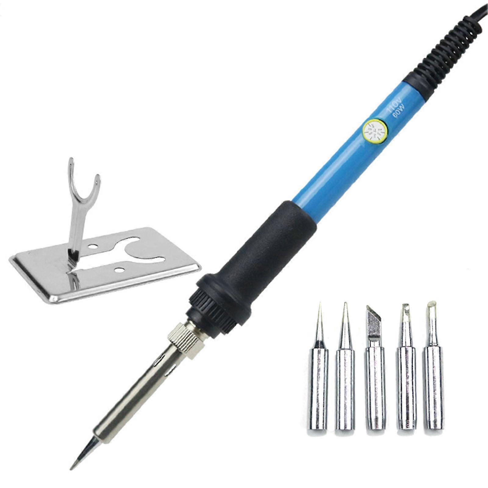 Electric Soldering Iron 2 Phase Fast Heating Soldering Iron Kit with Ergonomic Handle US Plug 110V