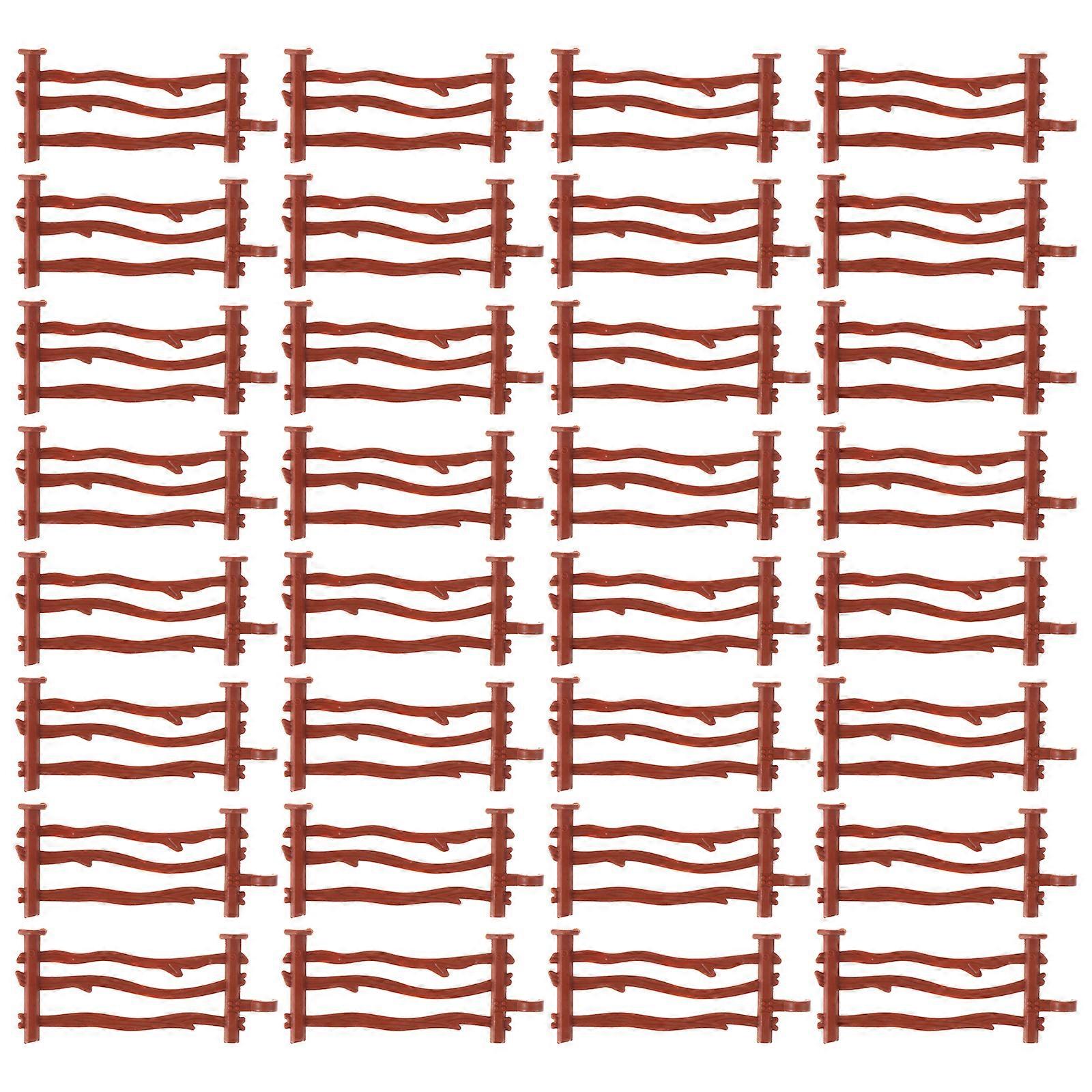 50ks Jednoduché plotové hračky Deti DIY farmy Ploty Hračky Realistické modely plotov