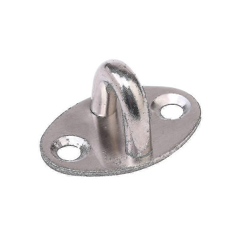 4 Pcs Ceiling Hook Ring Hooks Pad Eye Plate U-shaped Design, Stainless Steel Hardware Hook Loop