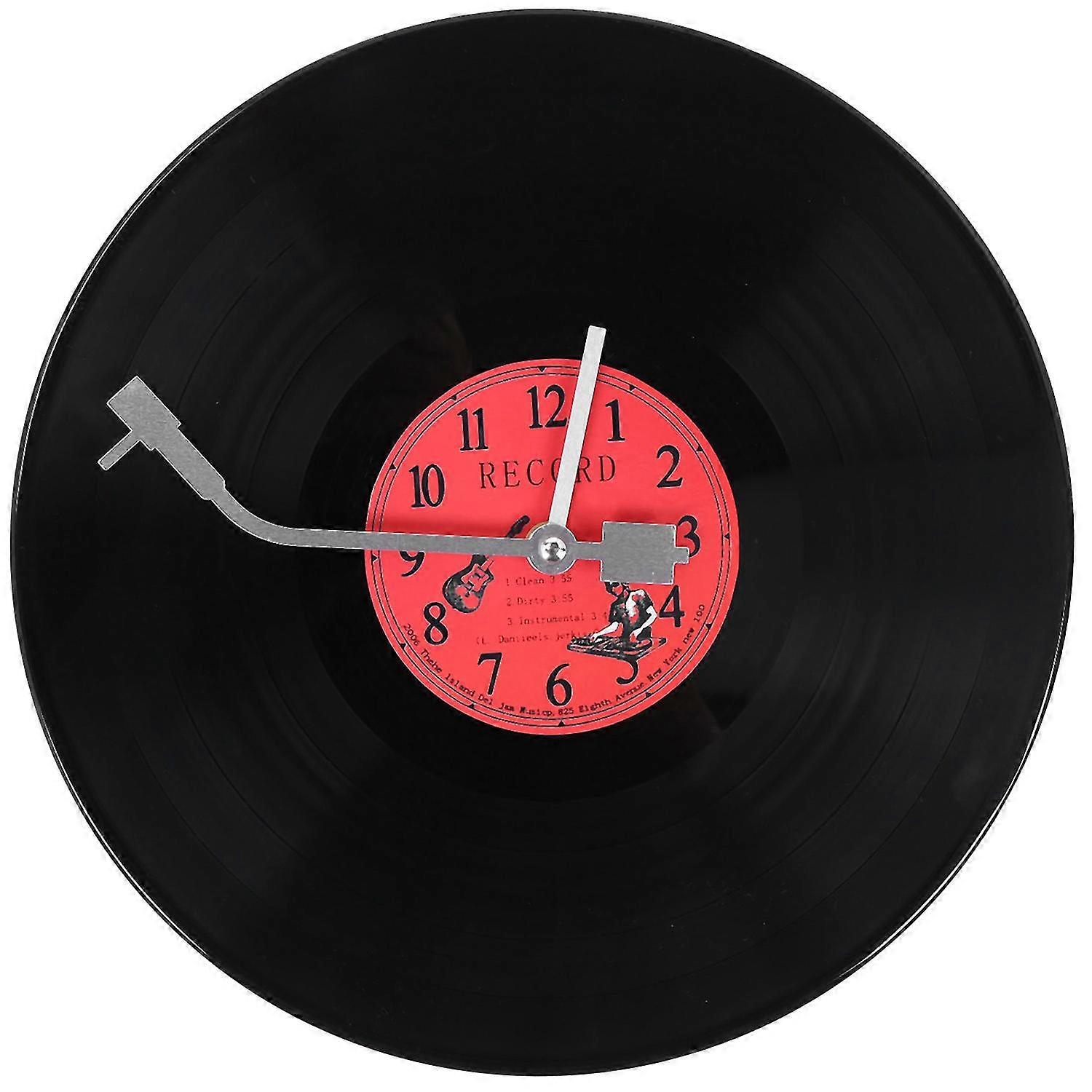 Ultra-quiet Clock Vinyl Record Personality Wall Clock Cafe Wall Clock