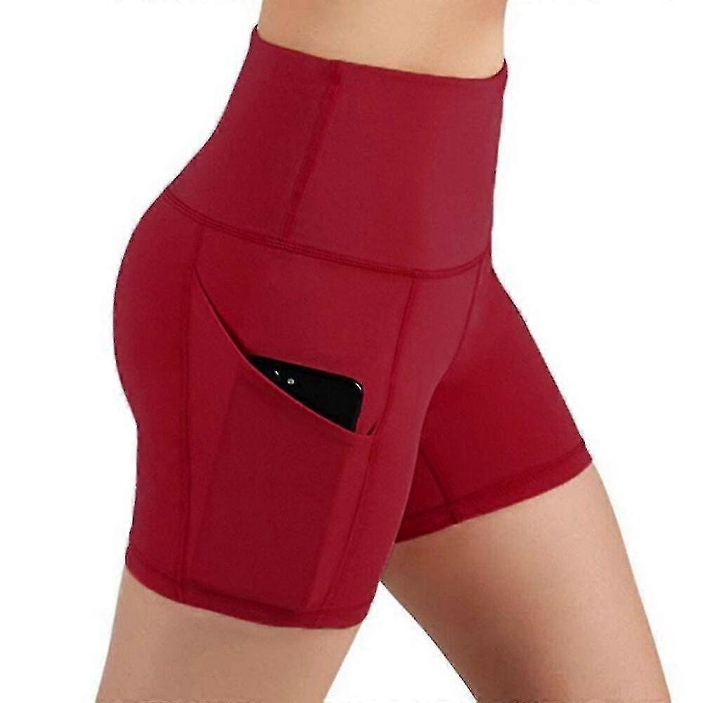 Women 3" With Pockets High Waist Tummy Control Non See-through Workout Running Athletic Shorts