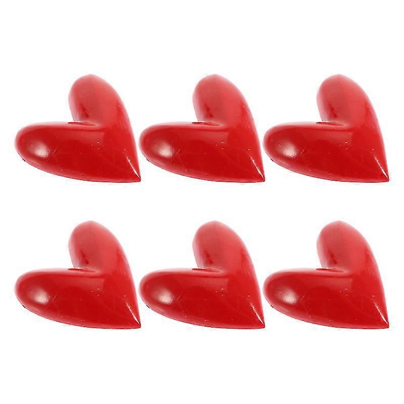 6pcs Heart Shape Fridge Magnets