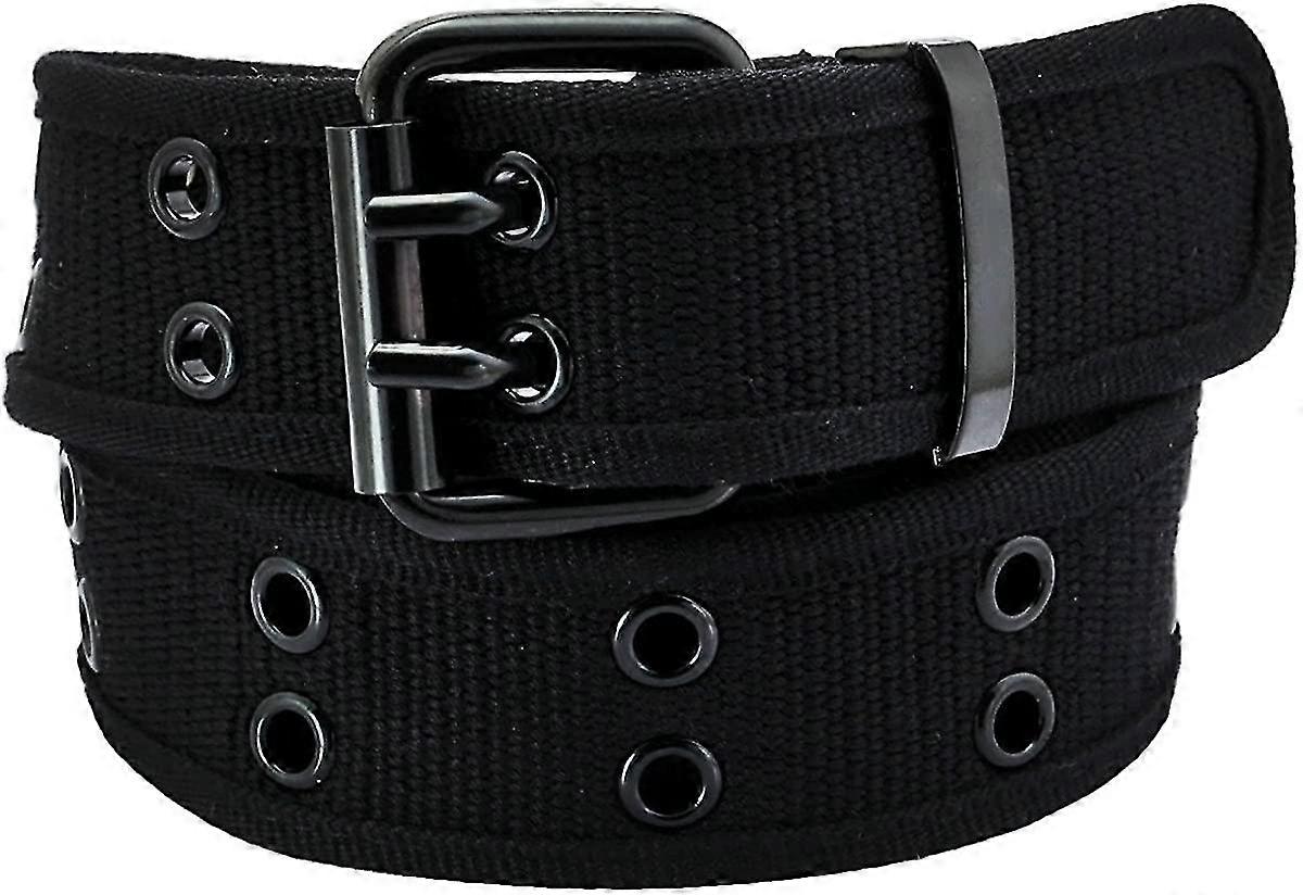 Web Canvas Belts For Men Women, Double Hole Grommet Webbing