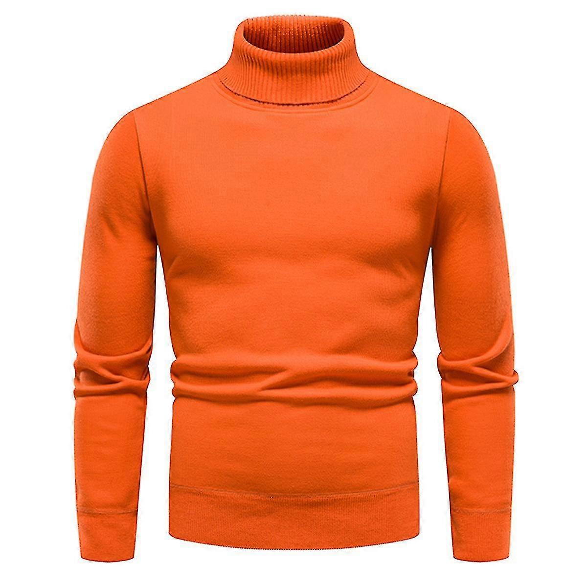 Cloudstyle Men"s Casual Slim Fit Solid Color Turtleneck Sweater