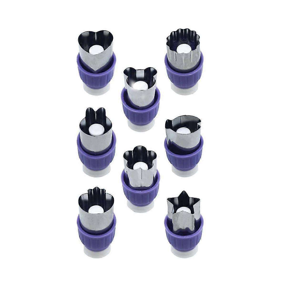 Press Type Vegetable Cookie , Fruit Cookie With Protective Handle For Party Baking, (purple)